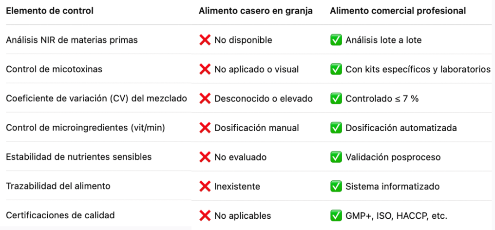 Elementos de Control Cuadro comparativo