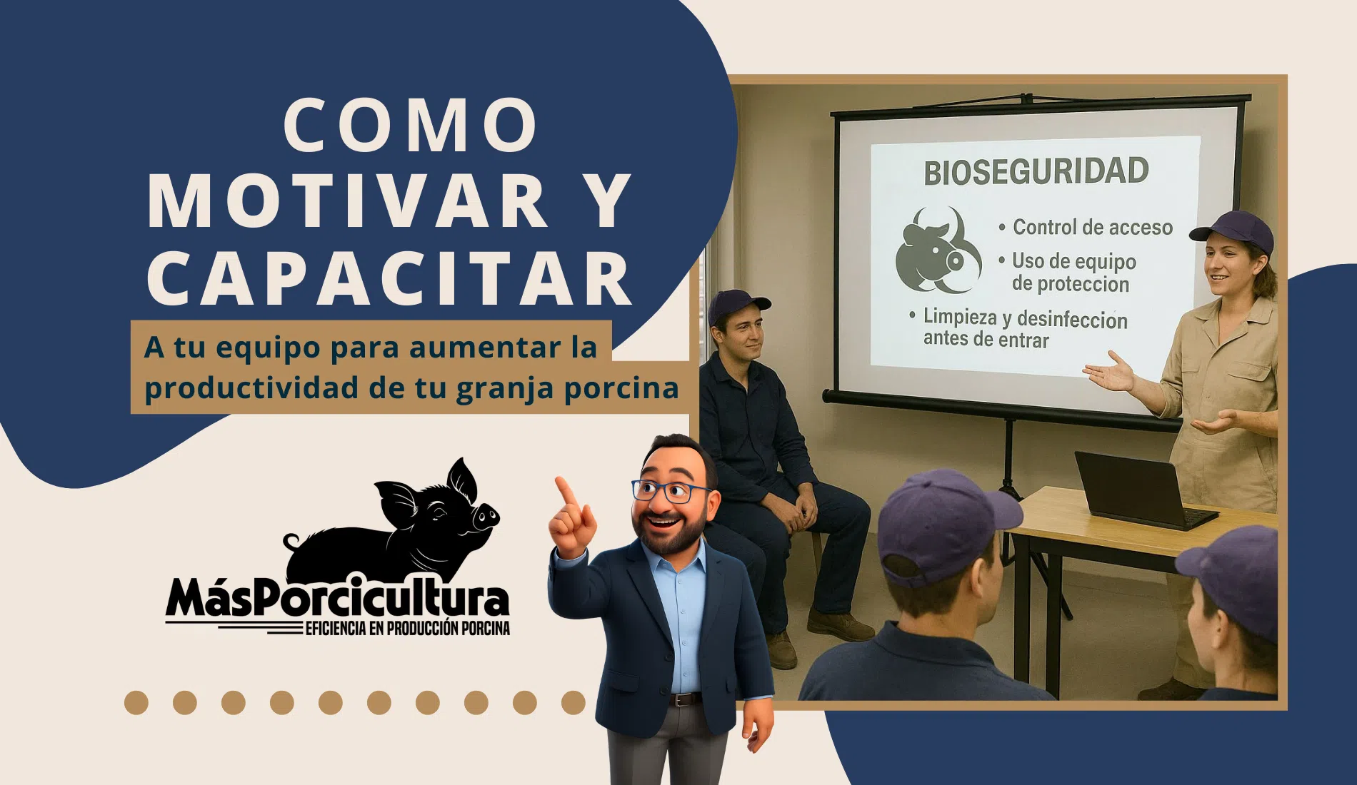 Una granja porcina no es solo un sistema productivo biológico, es también un ecosistema humano.