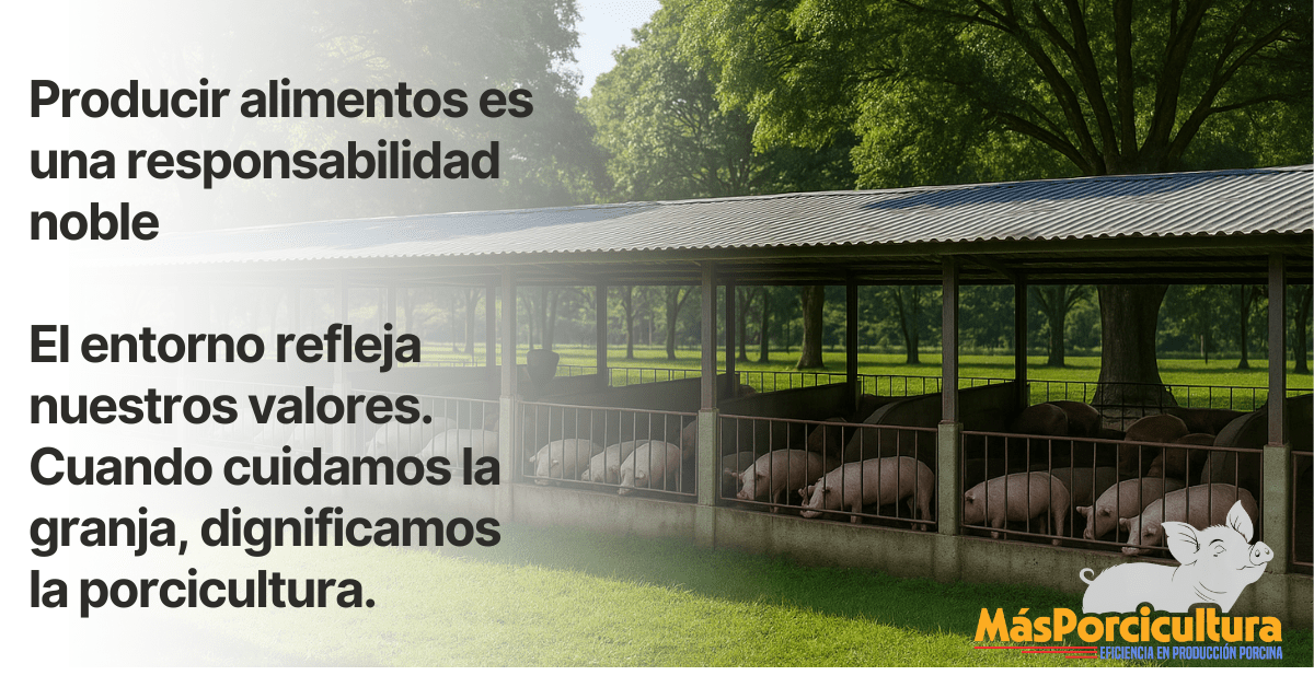 Granja porcina limpia y ordenada que refleja valores y dignifica la porcicultura 