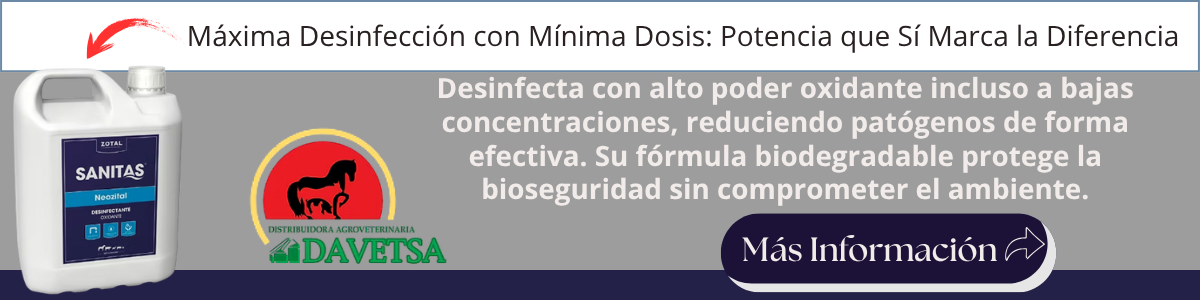 Máxima Desinfección con Mínima Dosis: Potencia que Sí Marca la Diferencia Optimiza tu desinfección hoy. Conoce SANITAS NEOZITAL