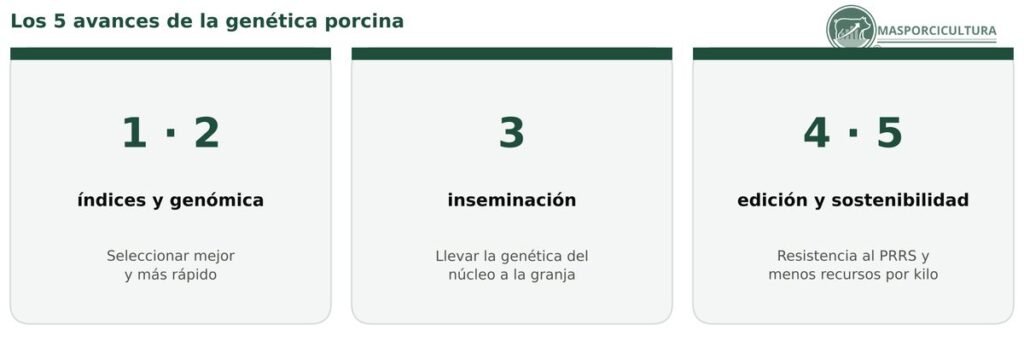 Los 5 avances de la mejora genética porcina